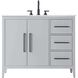 Millie 42 X 35 inch Grey Bathroom Vanity Cabinet