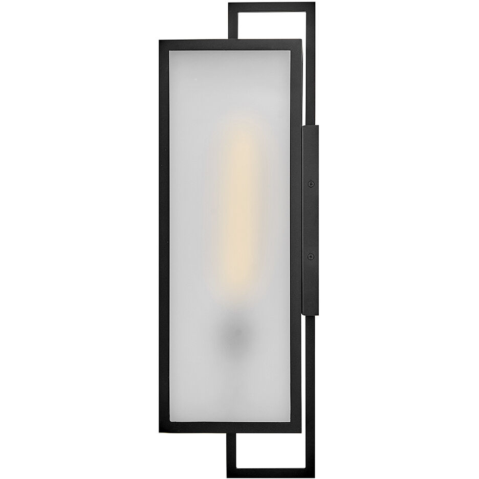 Halden 1 Light 24 inch Black Outdoor Wall Mount