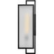 Halden 1 Light 24 inch Black Outdoor Wall Mount