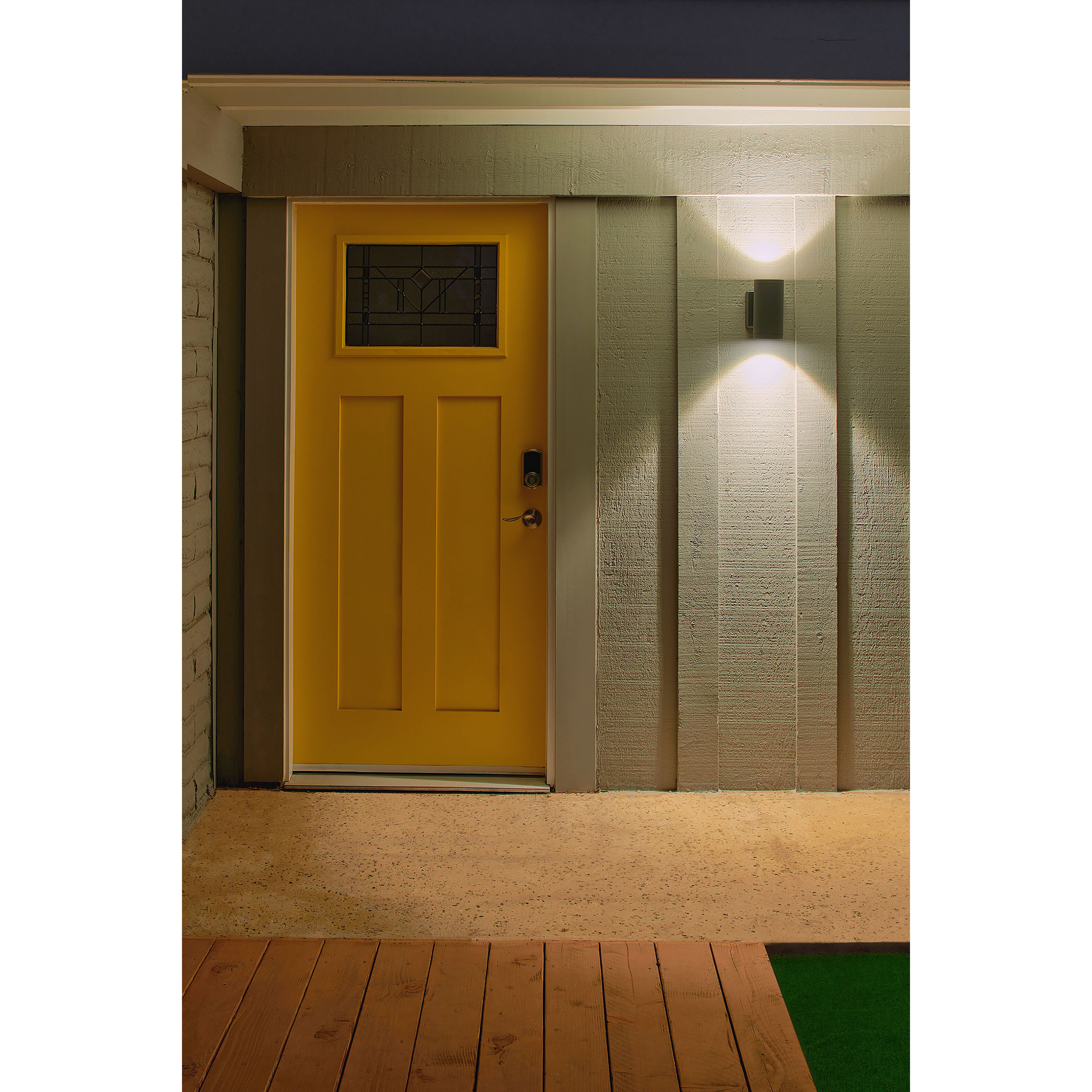 Outdoor Cylinder LED Wall Sconce Wall Light in Silver