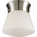 Thomas O'Brien Perry 1 Light 9.5 inch Polished Nickel Flush Mount Ceiling Light