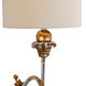 Tivoli 1 Light 7.5 inch Cream Patina With Silver And Gold Wall Sconce Wall Light, Flambeau
