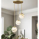 Batignolles 3 Light 24.75 inch Spring Gold Leaf Pan Pendant Ceiling Light