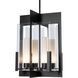 Summit 4 Light 22.6 inch Bronze Hanging Lantern Ceiling Light in Frosted
