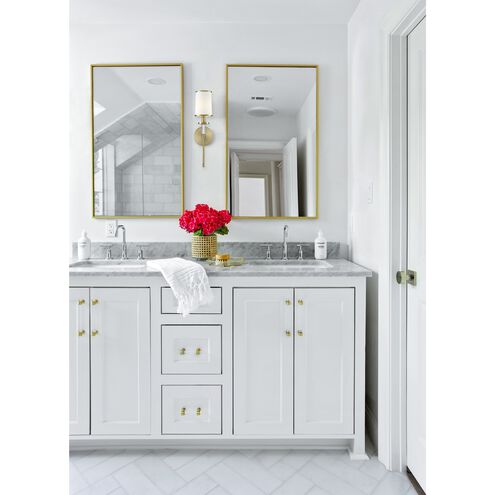 Hatfield Sconce Wall Light in Vibrant Gold