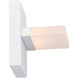 Oslo LED 5 inch White Outdoor Wall Light, dweLED