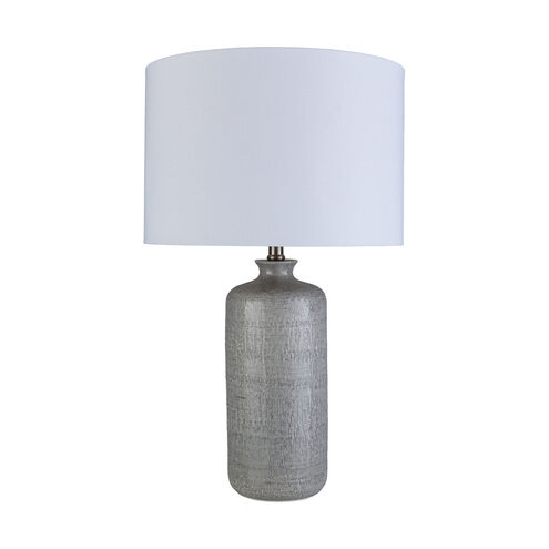 Daytona 25.75 inch 100 watt Gray Table Lamp Portable Light