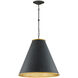 Pierrepont 1 Light 22 inch Antique Black Pendant Ceiling Light, Large