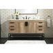 Eugene 60 X 22 X 33.5 inch Natural Oak Vanity Sink Set