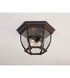 Wyndmere 3 Light 11 inch Antique Bronze Outdoor Flush Mount, Great Outdoors