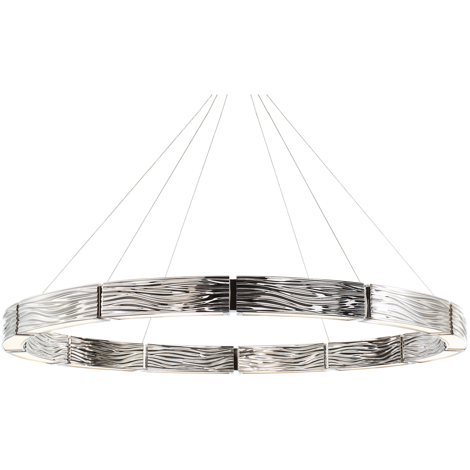 Zelda LED 48 inch Polished Nickel Chandelier Ceiling Light in 48in.