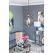 Carlos 3 Light 19.8 inch Black/Gold/Clear Chandelier Ceiling Light