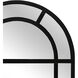 Arched Pier 81.5 X 29.25 inch Black with Clear Wall Mirror