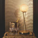 Izzy 27.56 inch 5 watt Antique Brass and Alabaster Table Lamp Portable Light