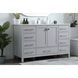 Irene 54 X 22 X 34 inch Grey Vanity Sink Set