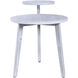 Cameron 25 X 20 inch Washed Grey Accent Table