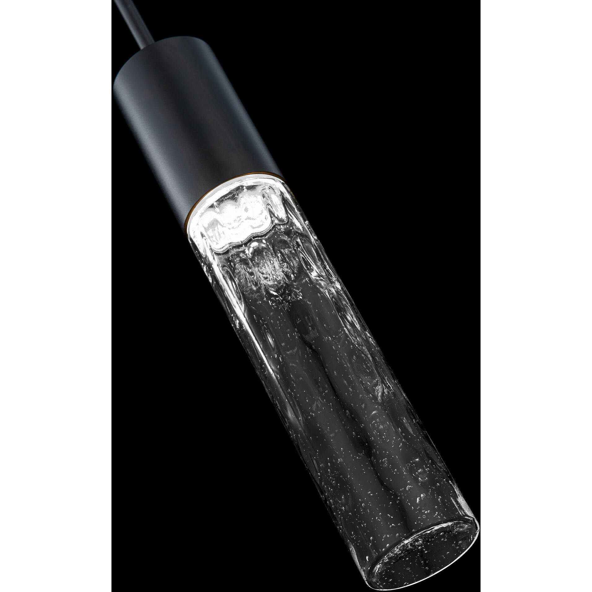 Sleek LED 2.63 inch Black Outdoor Pendant, dweLED