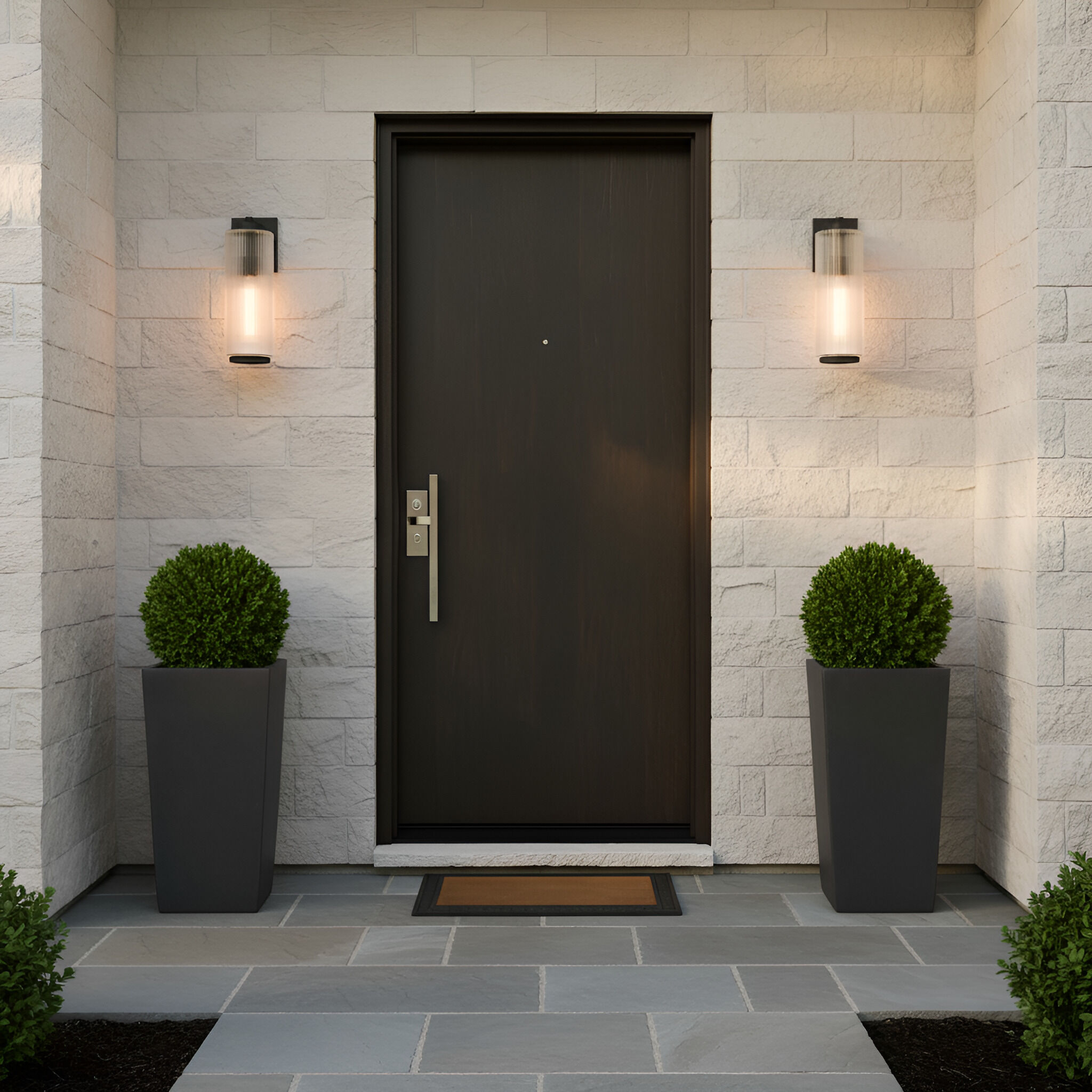 Ronde 1 Light 18 inch Textured Black Outdoor Wall Lantern in Incandescent, Large