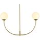 Nyomi 2 Light 36 inch Brass Chandelier Ceiling Light