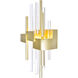 Millipede LED 7 inch Satin Gold Wall Light