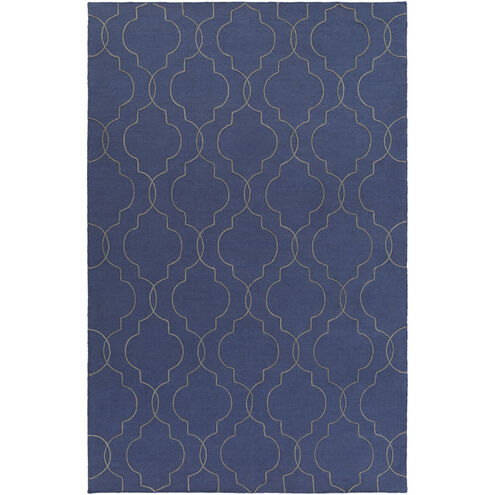 Seabrook 66 X 42 inch Dark Blue/Gray Handmade Rug