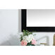 Aqua 36 X 30 inch Black Vanity Mirror