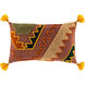 Declan 20 X 12 inch Burgundy/Olive/Tan/Burnt Orange/Dark Green/Saffron Pillow Kit, Lumbar