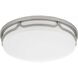 Signature 1 Light 14 inch Painted Steel Flush Mount Ceiling Light