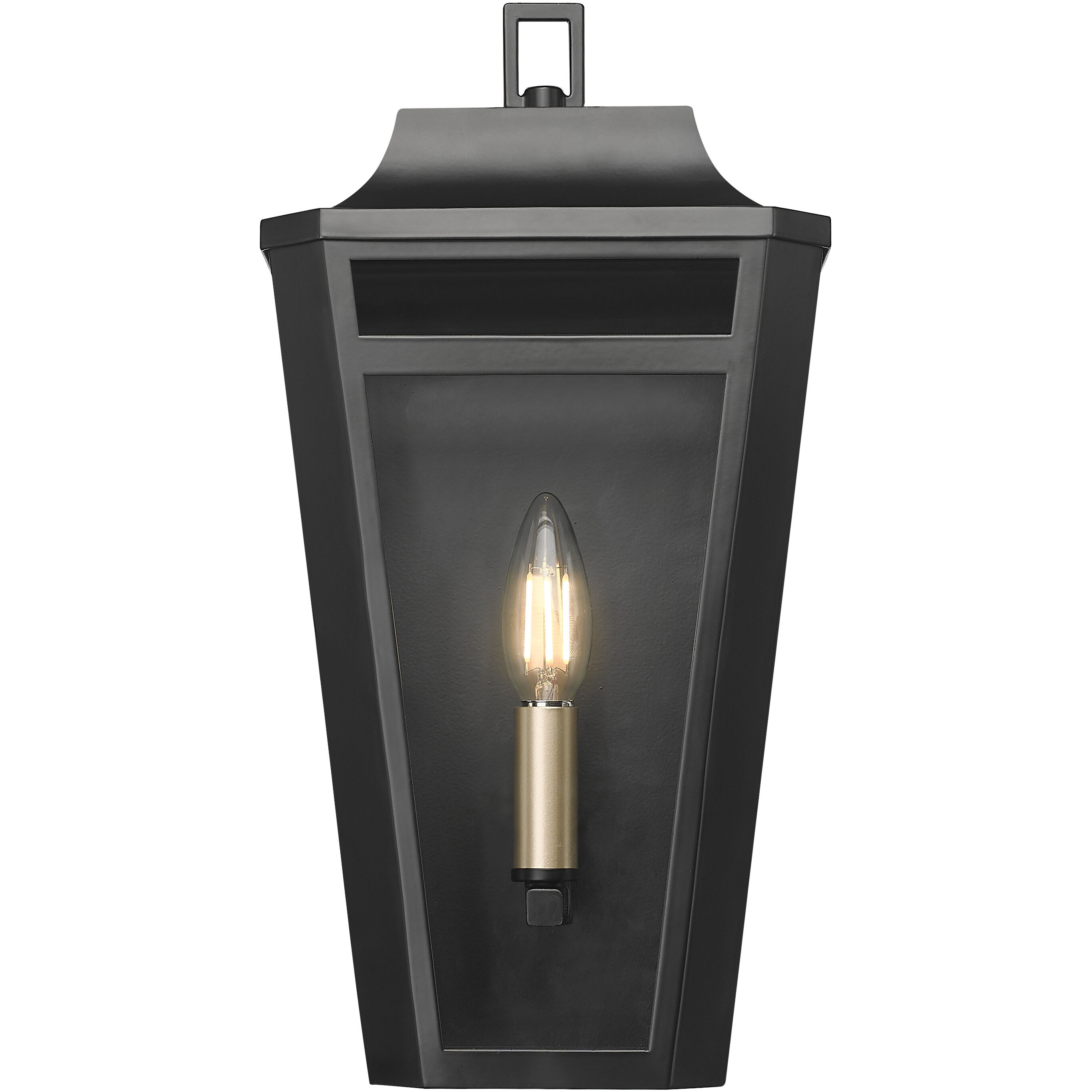 Sumerlin 1 Light 14.5 inch Powder Coated Black Outdoor Wall Sconce