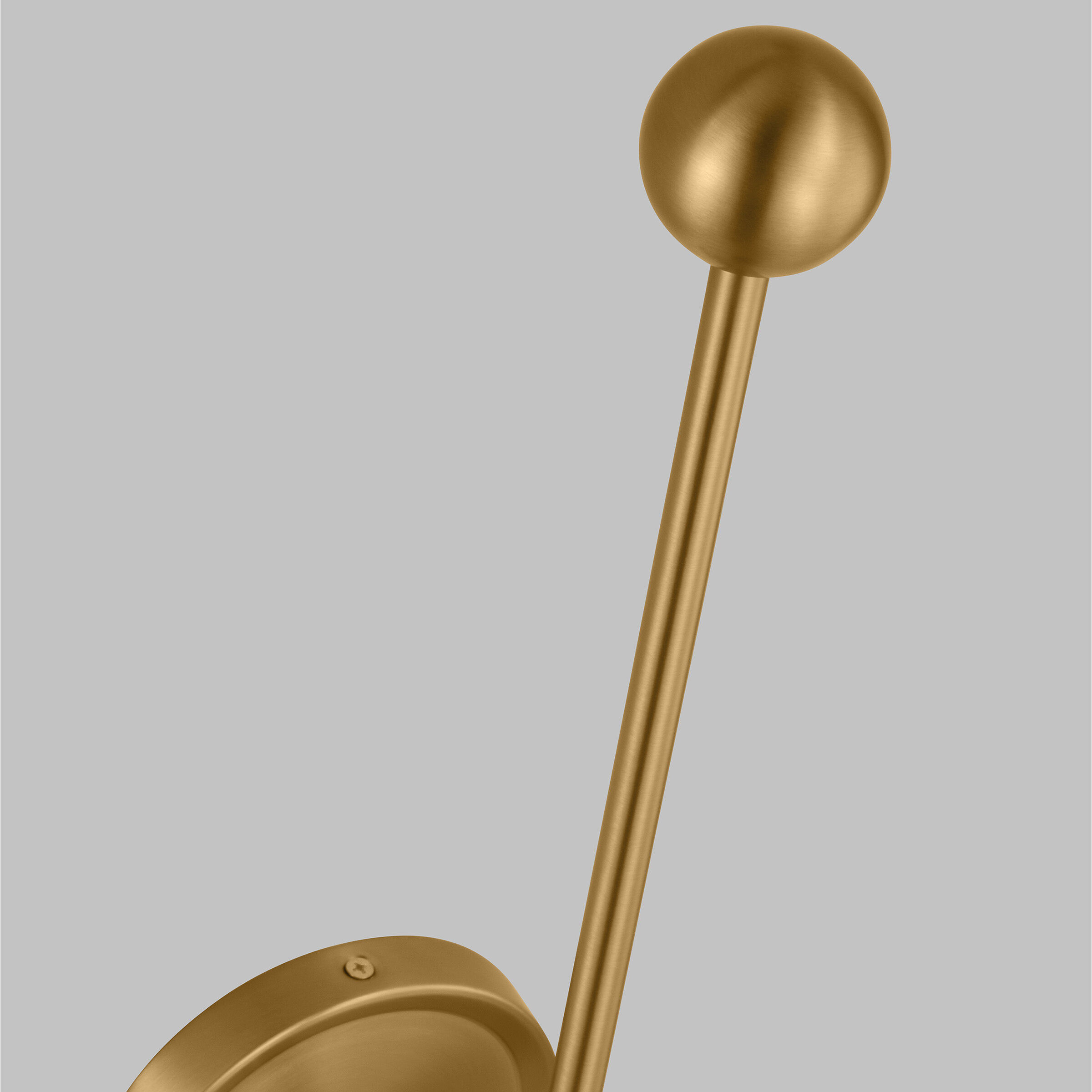 AERIN Cosmo Bath Vanity Wall Sconce Wall Light in Midnight Black / Burnished Brass