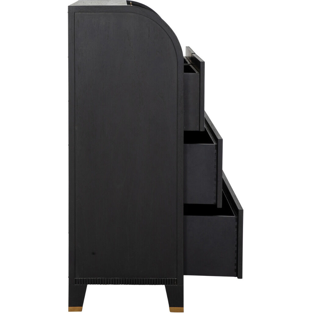 Maison Brushed Black / Stained Gold Chest