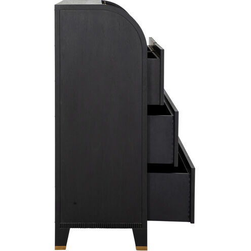 Maison Brushed Black / Stained Gold Chest