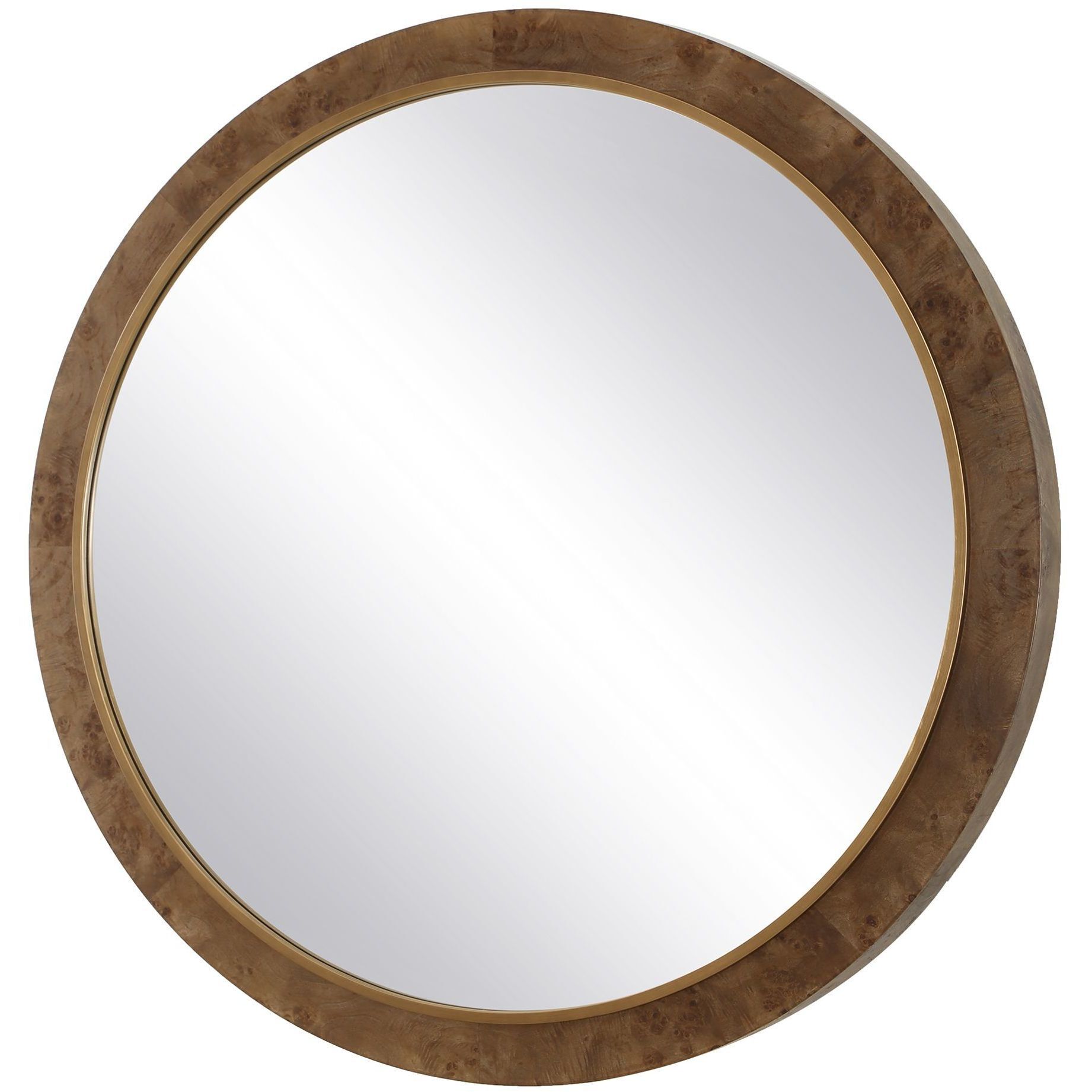 Cleveland 52.13 X 52.13 inch Natural and Antique Gold Mirror