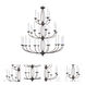 Home Basics 24 Light 42 inch Bronze Grande 3-Tier Foyer Chandelier Ceiling Light