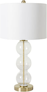 Ridge 27 inch 100 watt Metallic Brass Table Lamp Portable Light
