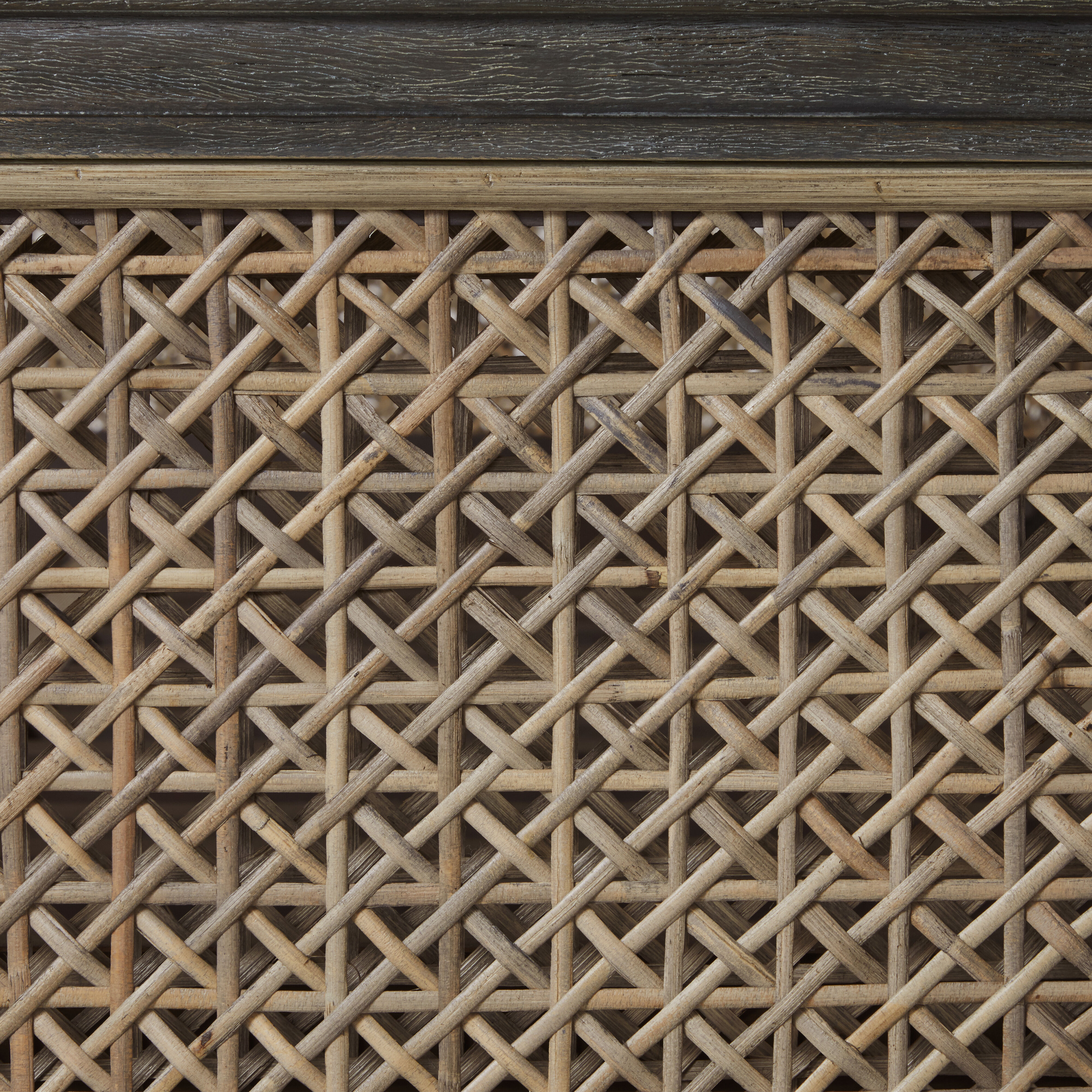 Camille Natural Gray Rattan and Cerused Ash Bed