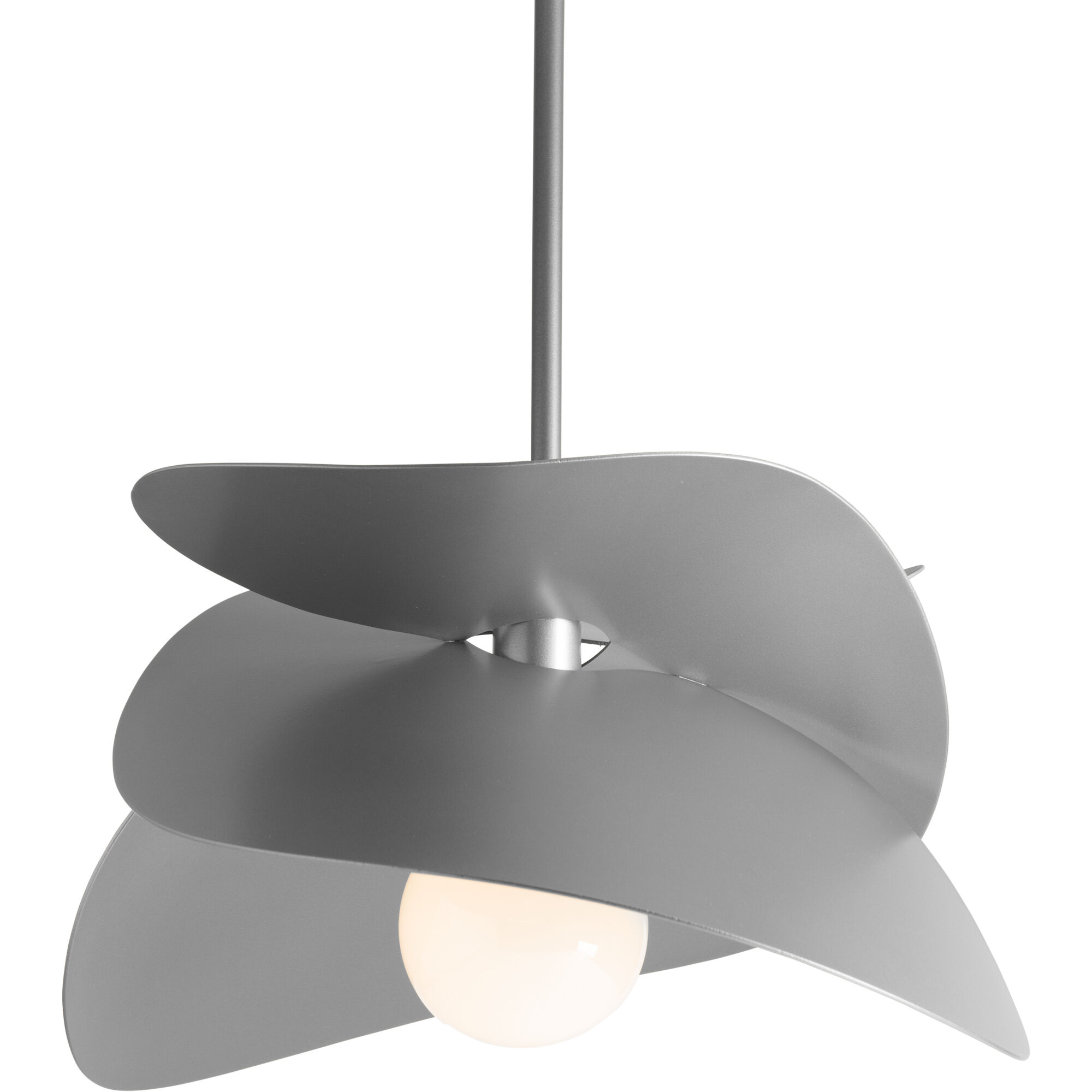 Hibiscus 1 Light 24.7 inch Coastal Burnished Steel Outdoor Pendant