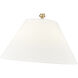 Adorra 3 Light 16 inch Vintage Brass Indoor Semi-Flush Ceiling Light