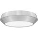 Quasars LED 12 inch Brushed Nickel Flush Mount Ceiling Light