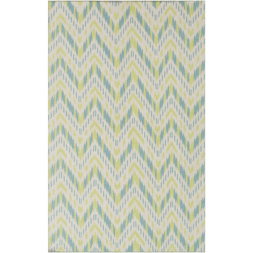 Front Porch 36 X 24 inch Lime, Teal, Khaki Rug