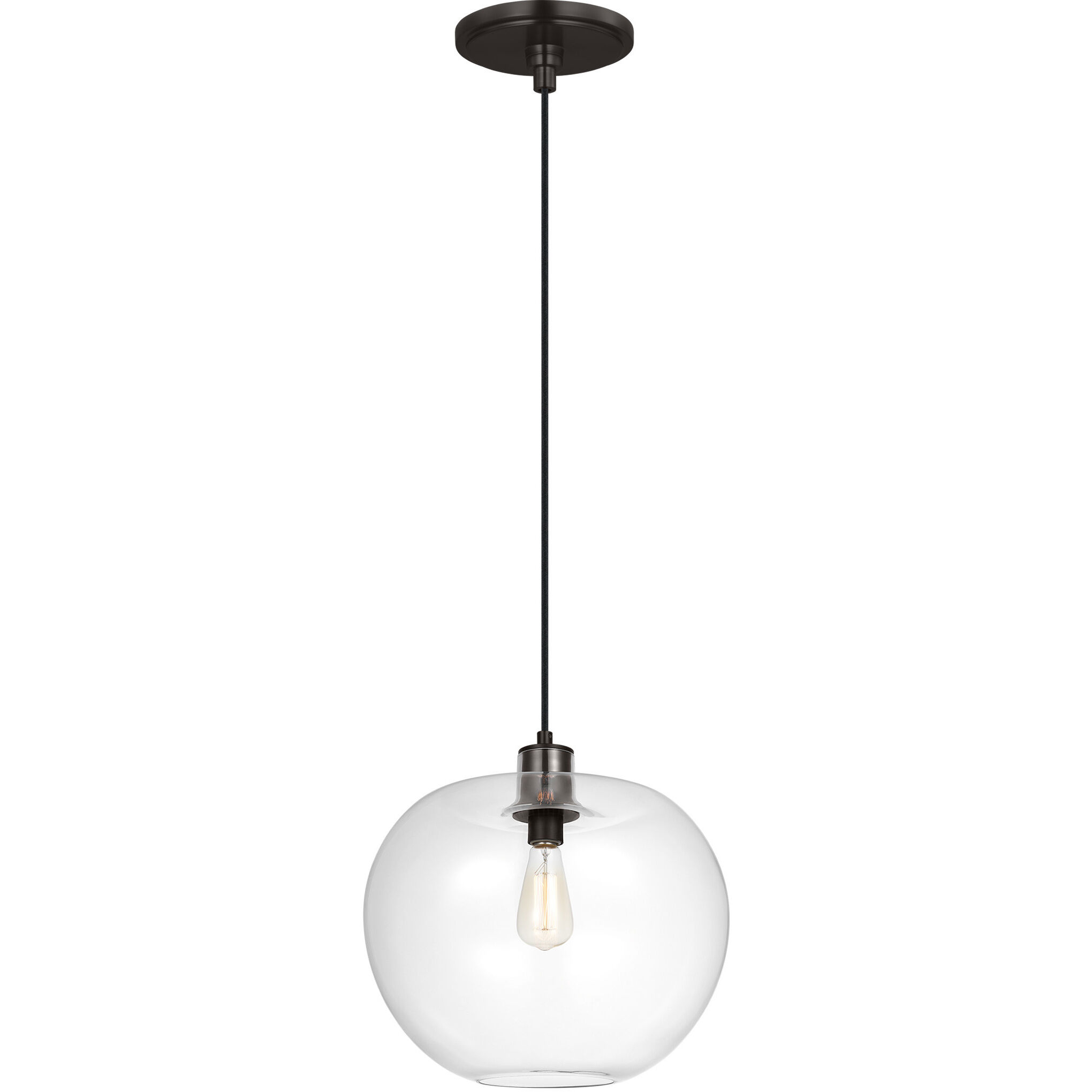 TOB by Thomas O'Brien Mela 1 Light 16 inch Aged Iron Pendant Ceiling Light