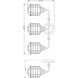 Connell 3 Light 23.25 inch Satin Nickel Bath Light Wall Light