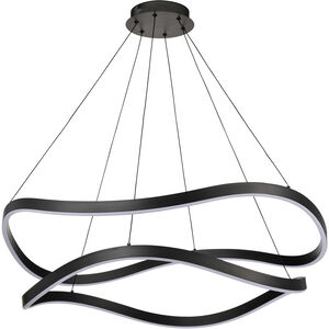 Sylas LED 37.4 inch Matte Black Pendant Ceiling Light