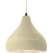 Radiance LED 11.5 inch Matte Black and Vanilla Gloss Pendant Ceiling Light