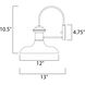 Wharf 1 Light 10.5 inch Empire Bronze Outdoor Wall Mount