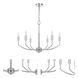 Maxton 6 Light 26 inch Chrome Chandelier Ceiling Light, Candelabra Style