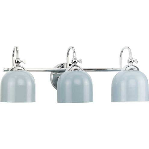 Dalton 3 Light 24 inch Polished Chrome Bath Vanity Wall Light