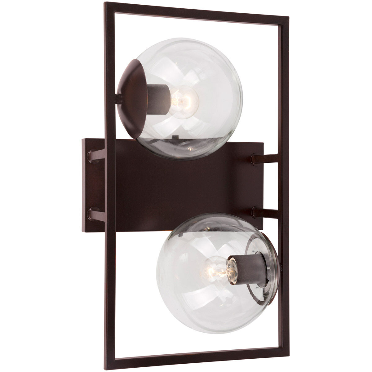 Charm 2 Light 10 inch Antique Bronze Sconce Wall Light