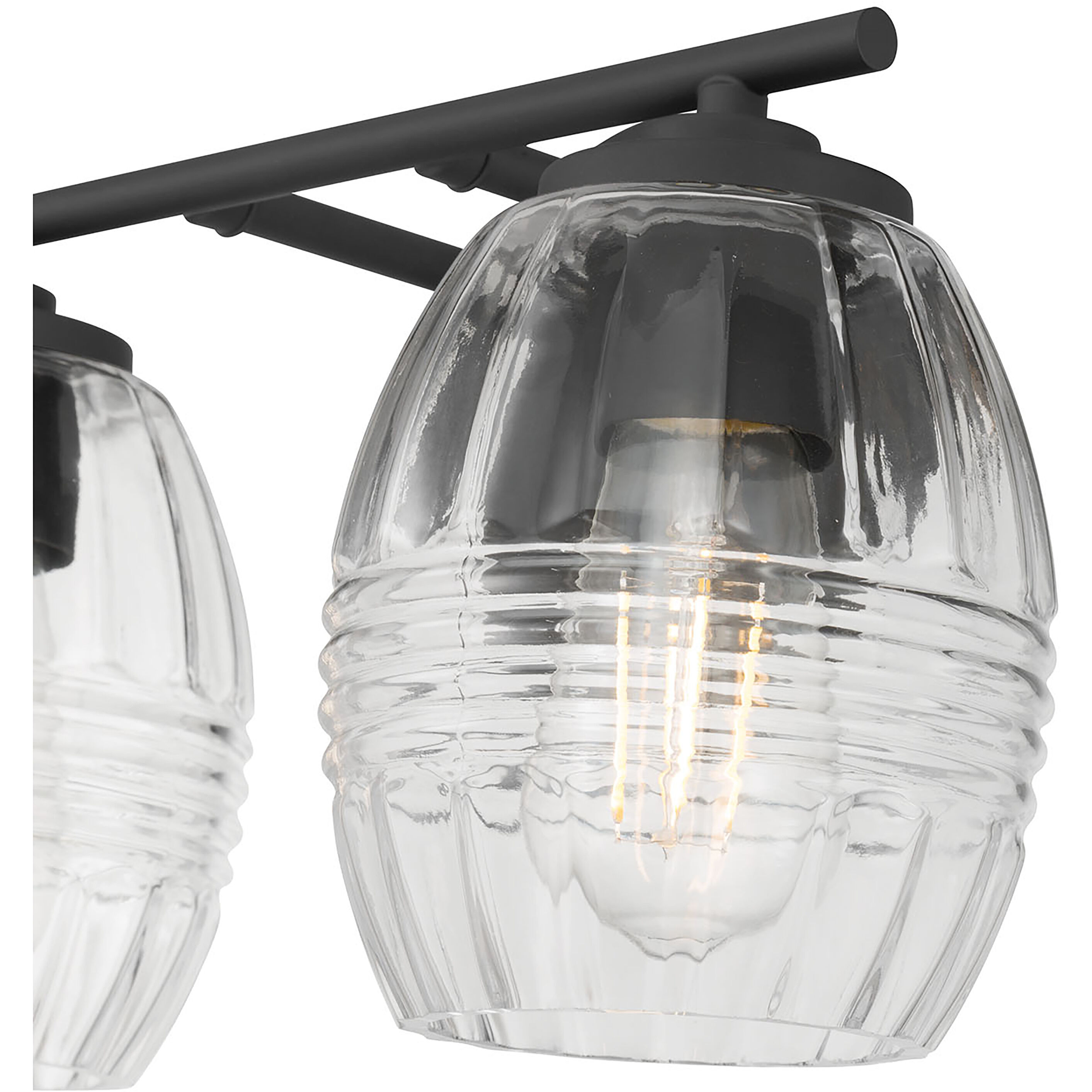 Miravelle 2 Light 14 inch Matte Black Bathroom Vanity Light Wall Light