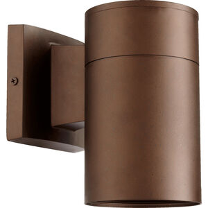 Cylinder 1 Light 8 inch Oiled Bronze Outdoor Wall Sconce